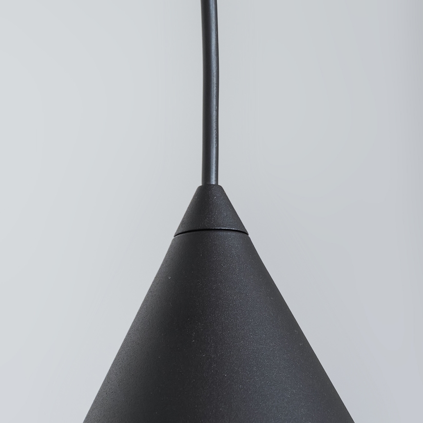Pendellamp aan snoer ETNA II 1x E27/15W/230V Ø 25 cm zwart