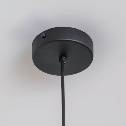 Pendellamp aan snoer ETNA II 1x E27/15W/230V Ø 25 cm zwart