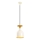 Pendellamp aan snoer SIVANI 1xE27/40W/230V wit/koperkleurig