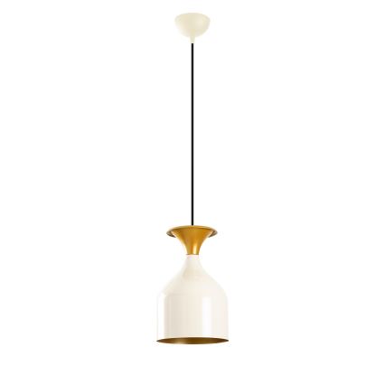 Pendellamp aan snoer SIVANI 1xE27/40W/230V wit/koperkleurig