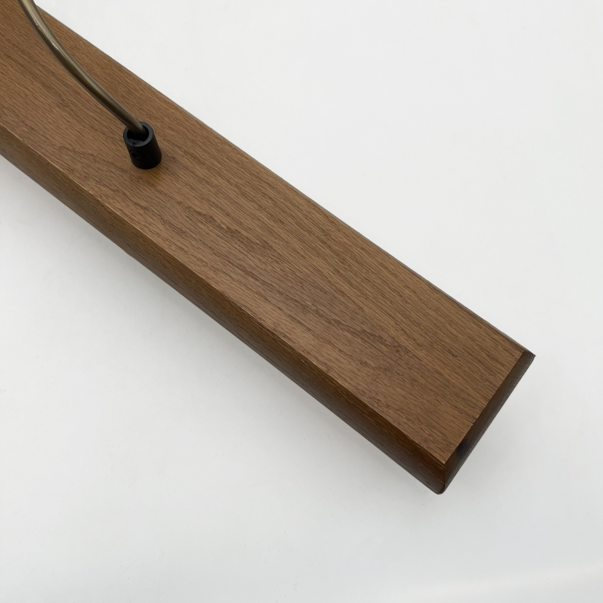 Pendellamp AIDA met kabel 2xE27/15W/230V Ø 35 cm eiken/crème