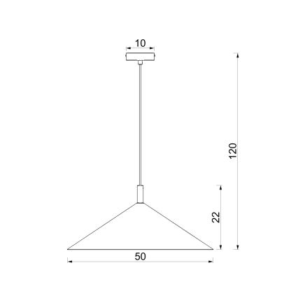 Pendellamp ANEGA 1xGX53/15W/230V Ø 50 cm crème