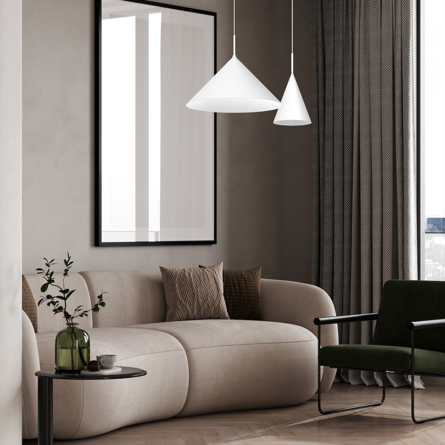 Pendellamp CAPITAL aan kabel 1xGX53/15W/230V Ø 17 cm wit