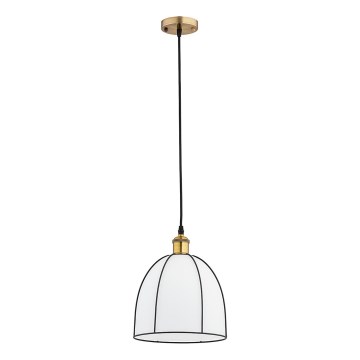 Pendellamp DAVE met kabel 1xE27/15W/230V, goud/zwart