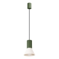 Pendellamp ESTRIA met snoer 1xE14/10W/230V Ø 14 cm groen