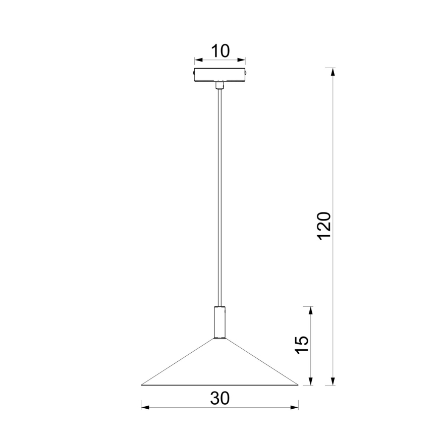 Pendellamp met kabel ANEGA 1xGX53/15W/230V Ø 30 cm crème