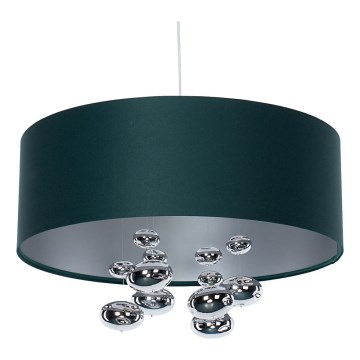 Pendellamp met kabel BUBBLE 1xE27/60W/230V Ø 40 cm groen