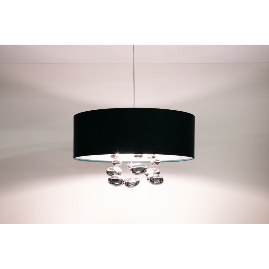 Pendellamp met kabel BUBBLE 1xE27/60W/230V Ø 40 cm groen