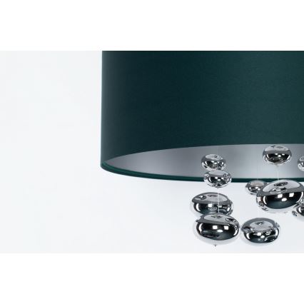 Pendellamp met kabel BUBBLE 1xE27/60W/230V Ø 40 cm groen
