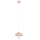 Pendellamp met kabel LARSO 1xE27/15W/230V roze/beige