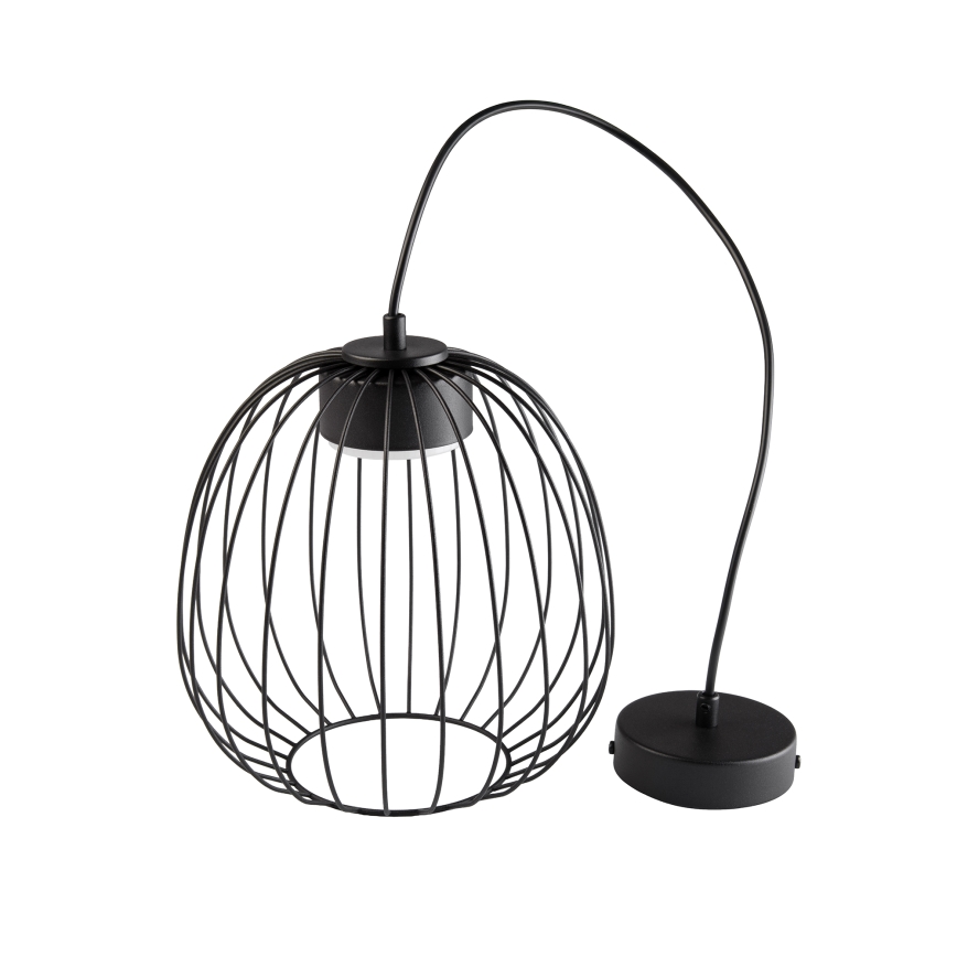 Pendellamp met kabel OVELLA 1x GX53/10W/230V Ø 25 cm zwart