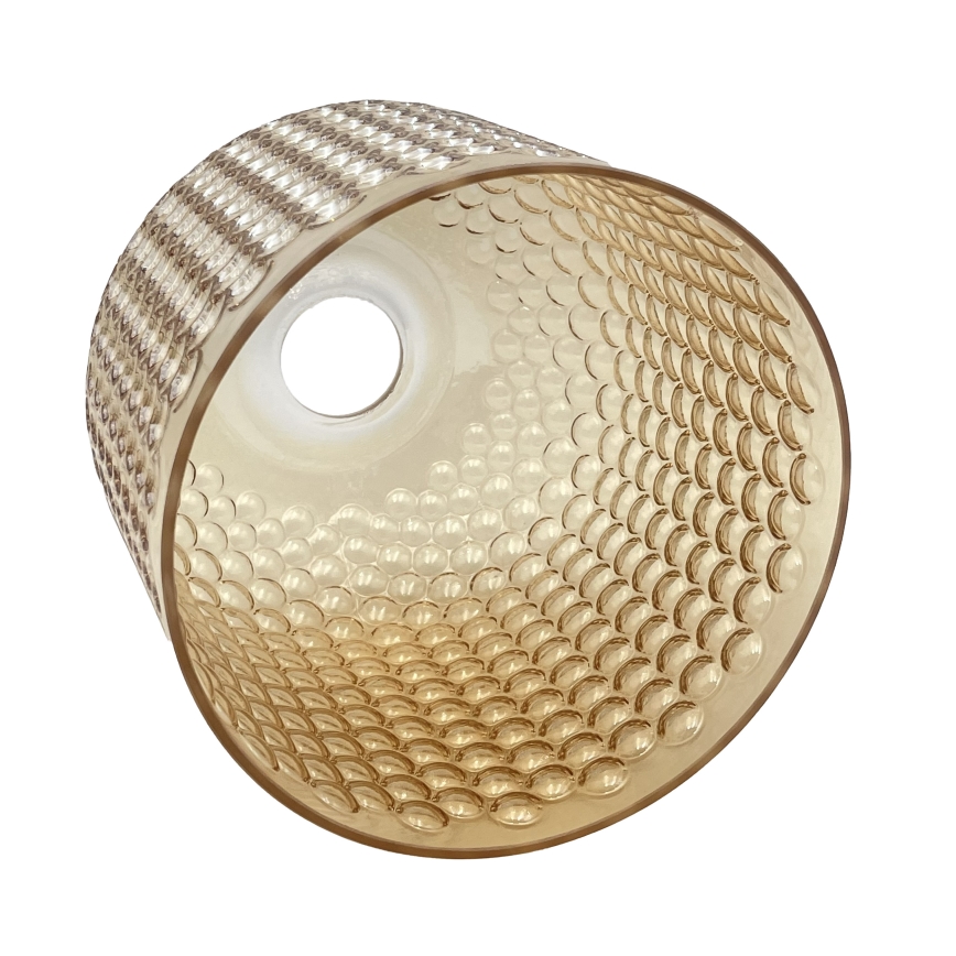 Pendellamp met kabel ROCCO 1xE27/15W/230V goud/gerookt beige