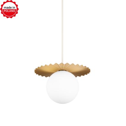 Pendellamp met kabel SUNPLISS, 1xG9/10W/230V, Ø 20 cm, goud/crème