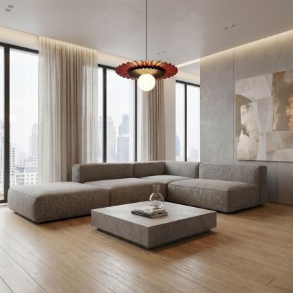 Pendellamp met kabel UMBRA 1xG9/8W/230V zwart/rood