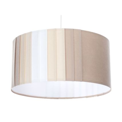 Pendellamp met snoer STRIPES 1xE27/60W/230V Ø 60 cm beige