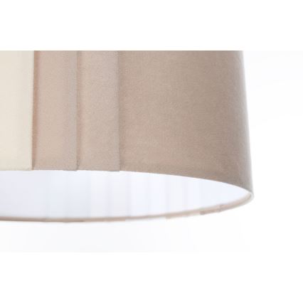 Pendellamp met snoer STRIPES 1xE27/60W/230V Ø 60 cm beige