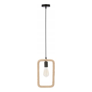 Pendellamp OSTOR met kabel 1xE27/40W/230V beige/zwart
