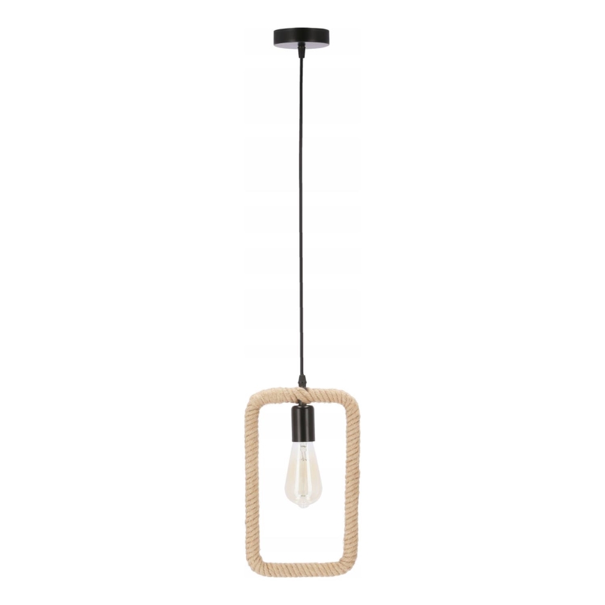 Pendellamp OSTOR met kabel 1xE27/40W/230V beige/zwart