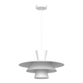 Pendellamp PLATO met kabel 1xE27/15W/230V wit