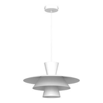Pendellamp PLATO met kabel 1xE27/15W/230V wit
