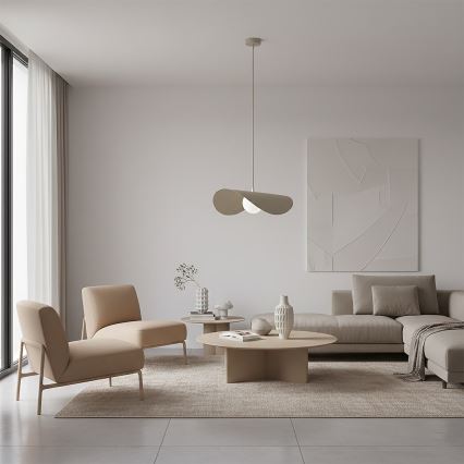 Pendellamp RITUAL met kabel 1xG9/8W/230V beige