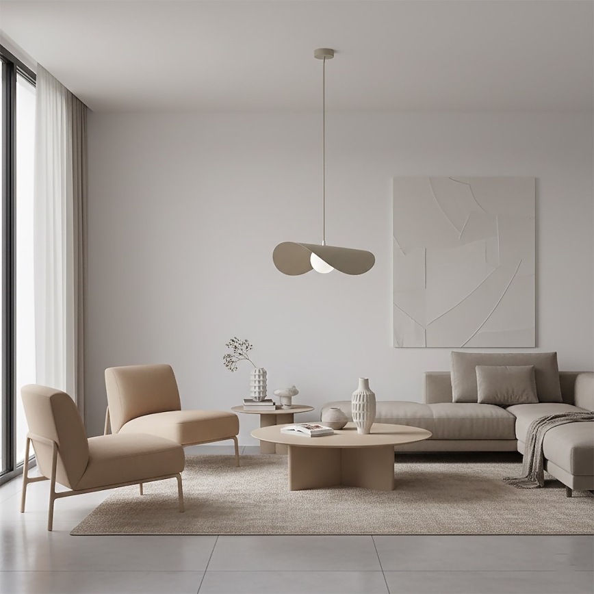 Pendellamp RITUAL met kabel 1xG9/8W/230V beige