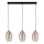 Pendellamp SEBO 3x E27/15W/230V zwart/rookbeige