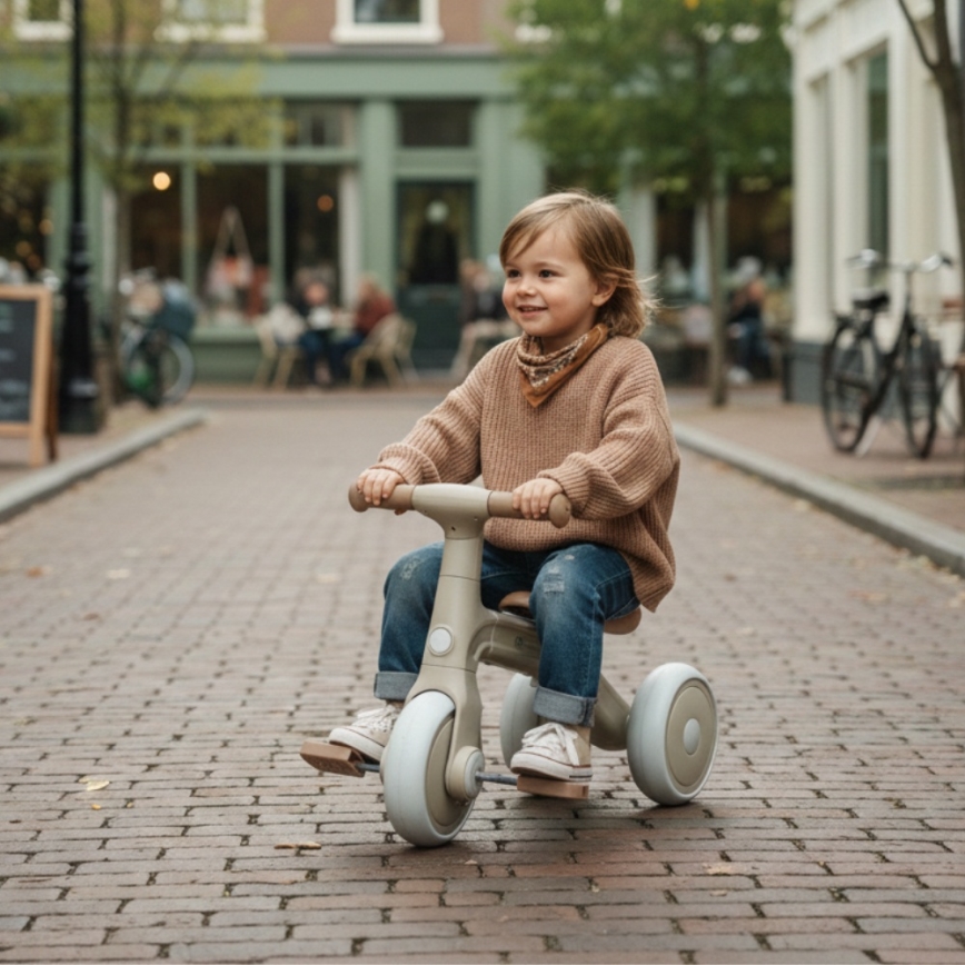 PETITE&MARS - 3-in-1 kinderloopfiets BINGO ivoorwit