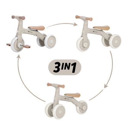 PETITE&MARS - 3-in-1 kinderloopfiets BINGO ivoorwit