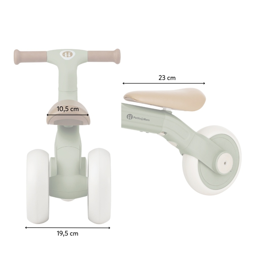 PETITE&MARS - 3-in-1 kinderloopfiets BINGO ivoorwit