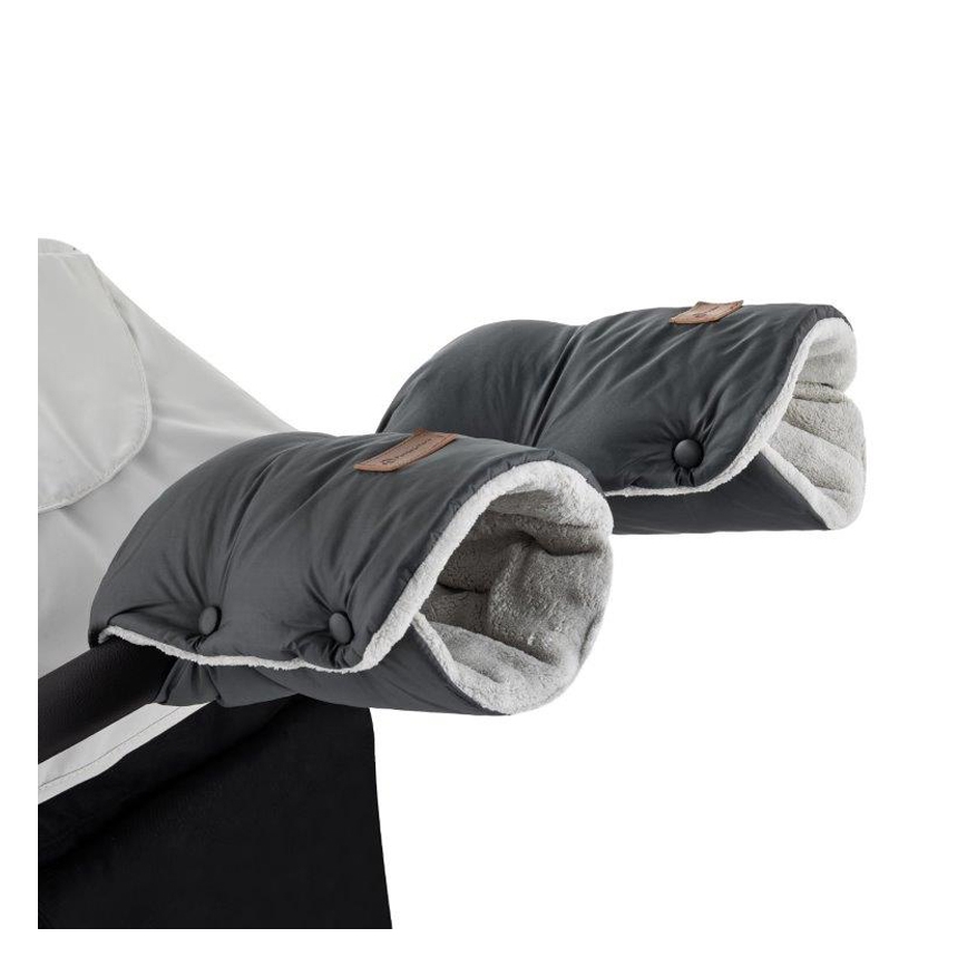 PETITE&MARS - SET Kinder voetenzak 3-in-1 JIBOT + muffs voor kinderwagen JASIE grijs