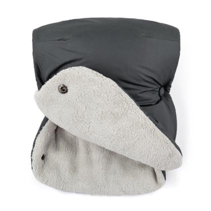 PETITE&MARS - SET Kinder voetenzak 3-in-1 JIBOT + muffs voor kinderwagen JASIE grijs