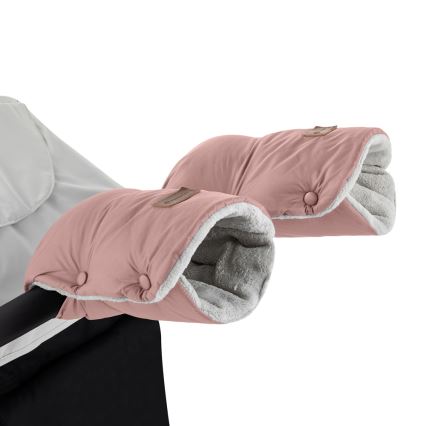PETITE&MARS - SET Kinder voetenzak 3-in-1 JIBOT + muffs voor kinderwagen JASIE roze