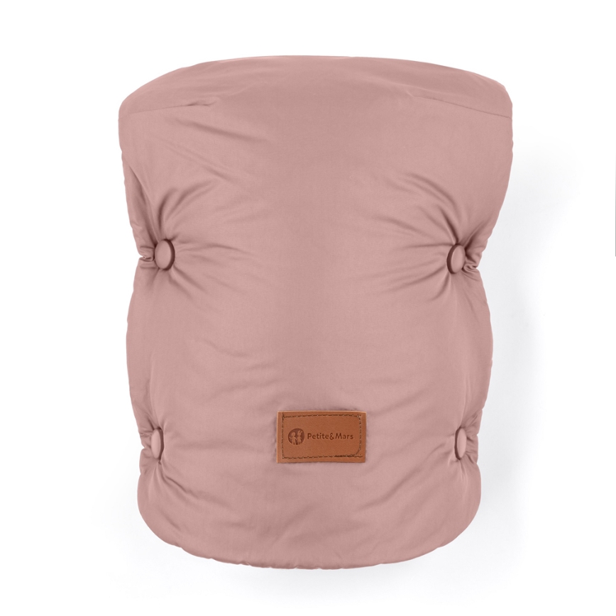 PETITE&MARS - SET Kinder voetenzak 3-in-1 JIBOT + muffs voor kinderwagen JASIE roze