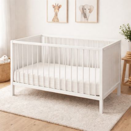 PETITE&MARS - 3-in-1 ledikant MILA 120x60 cm wit/beuk