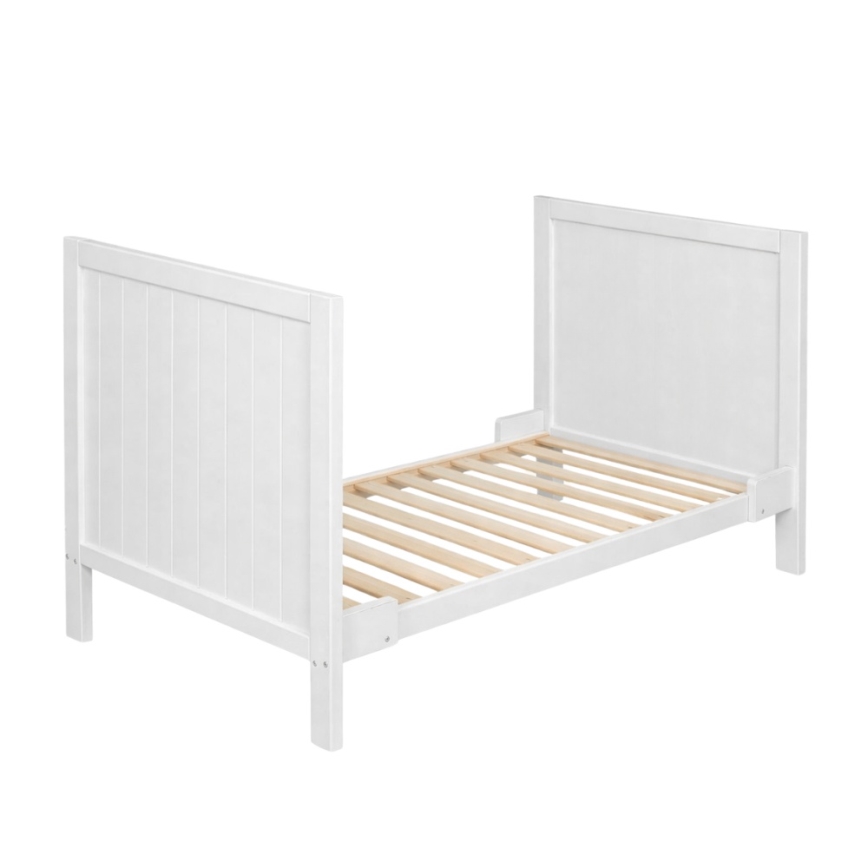 PETITE&MARS - 3-in-1 ledikant MILA 120x60 cm wit/beuk