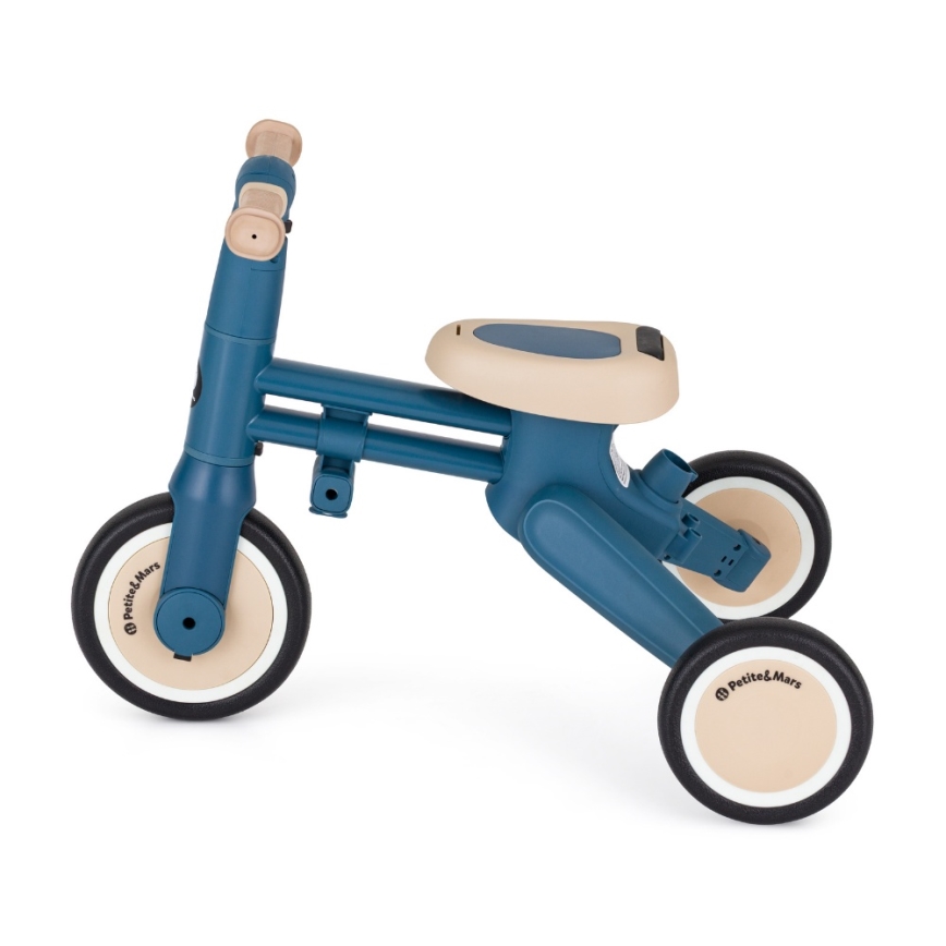 PETITE&MARS - 4-in-1 kinderdriewieler DRIFT oceaanblauw