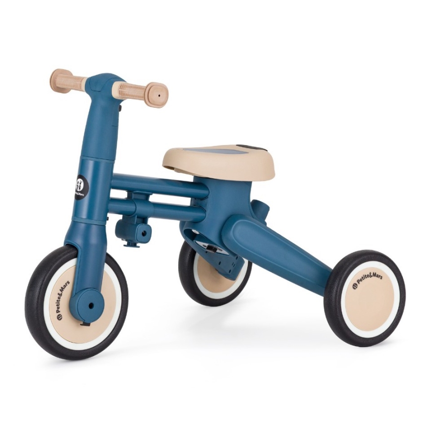 PETITE&MARS - 4-in-1 kinderdriewieler DRIFT oceaanblauw