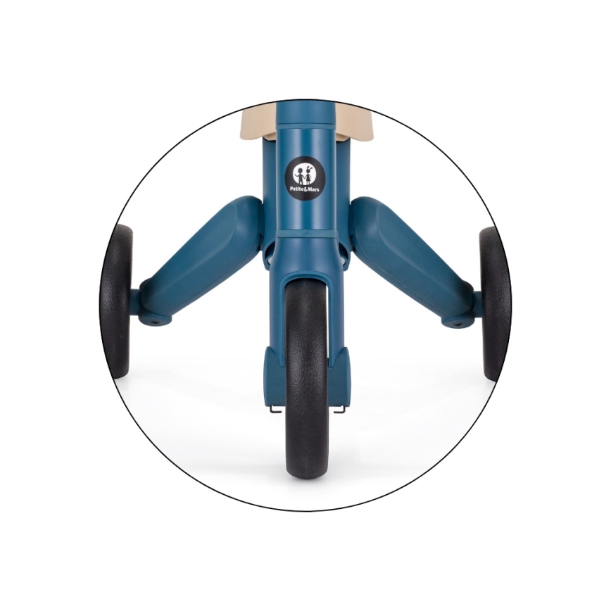 PETITE&MARS - 4-in-1 kinderdriewieler DRIFT oceaanblauw