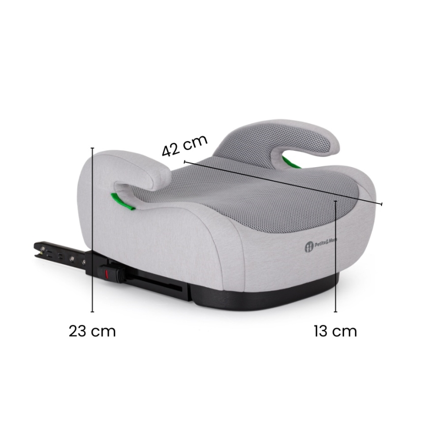 PETITE&MARS - Autostoelverhoger OPTIMUS PRO i-Size Air 125-150 cm (22-36 kg) grijs