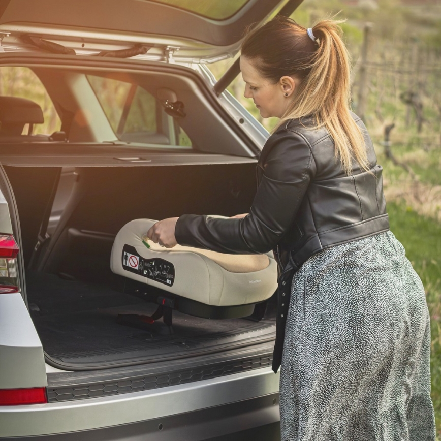 PETITE&MARS - Autoverhoger stoel OPTIMUS PRO i-Maat 125-150 cm (22-36 kg) beige