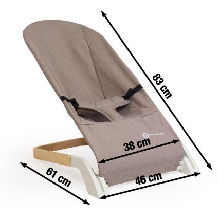 PETITE&MARS - Baby ligstoel CALMY bruin