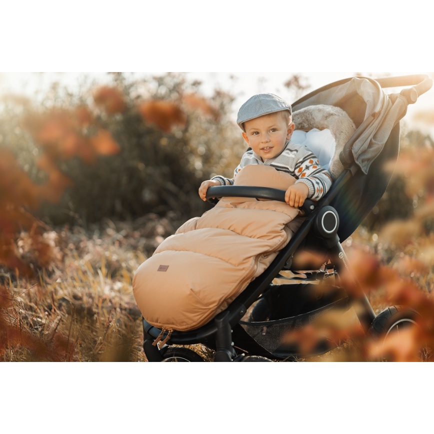 PETITE&MARS - Baby voetenzak 4in1 COMFY Elegant Caramel/Beige bruin