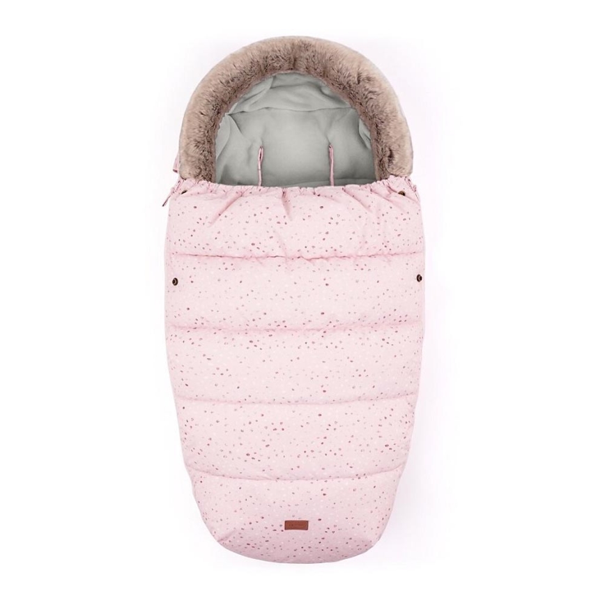 PETITE&MARS - Baby voetenzak 4in1 COMFY Glossy Princess/Grey roze