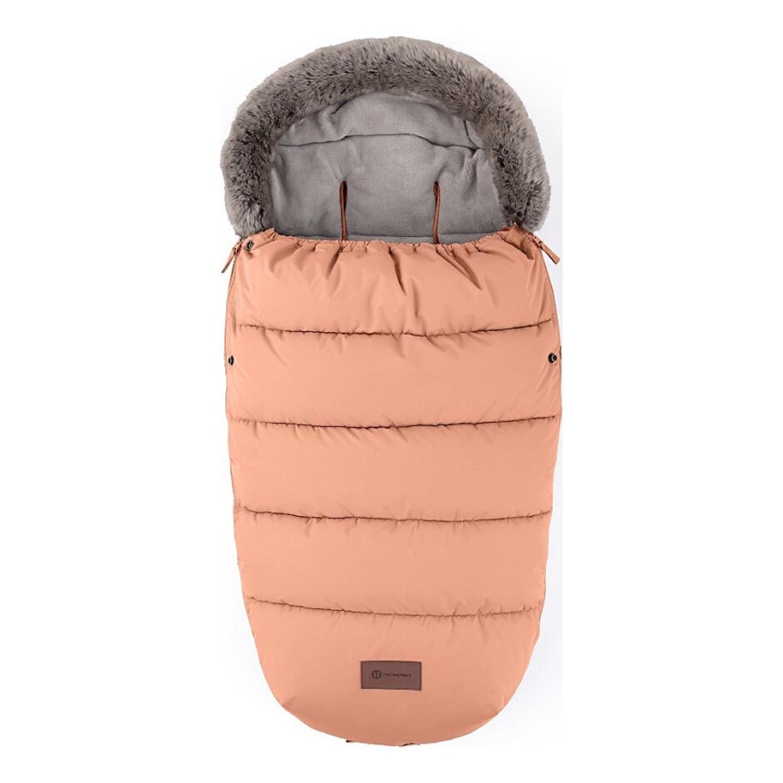 PETITE&MARS - Baby voetenzak 4in1 COMFY Pastel Peach oranje