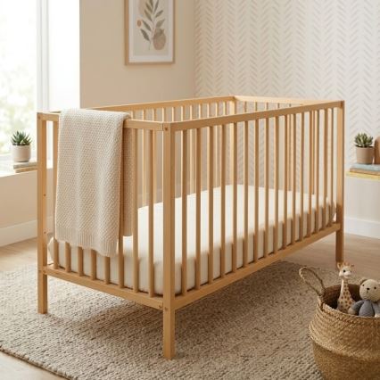 PETITE&MARS - Babybedje NELA BEECH 120x60 cm beuk
