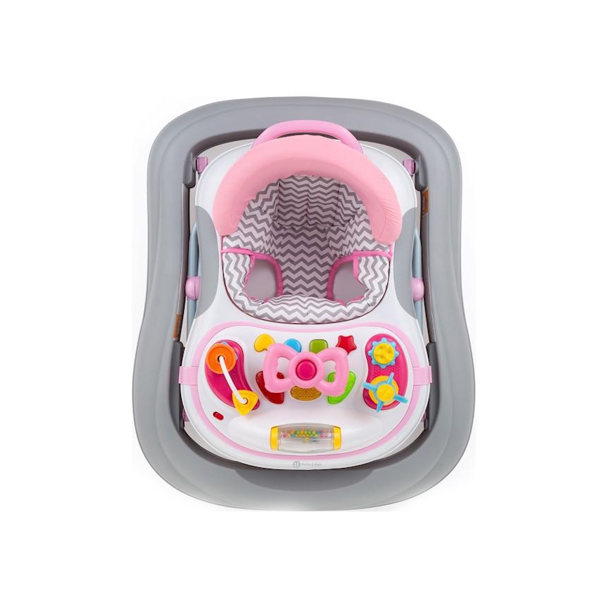 PETITE&MARS - Babyloopstoeltje met melodie MONTY roze