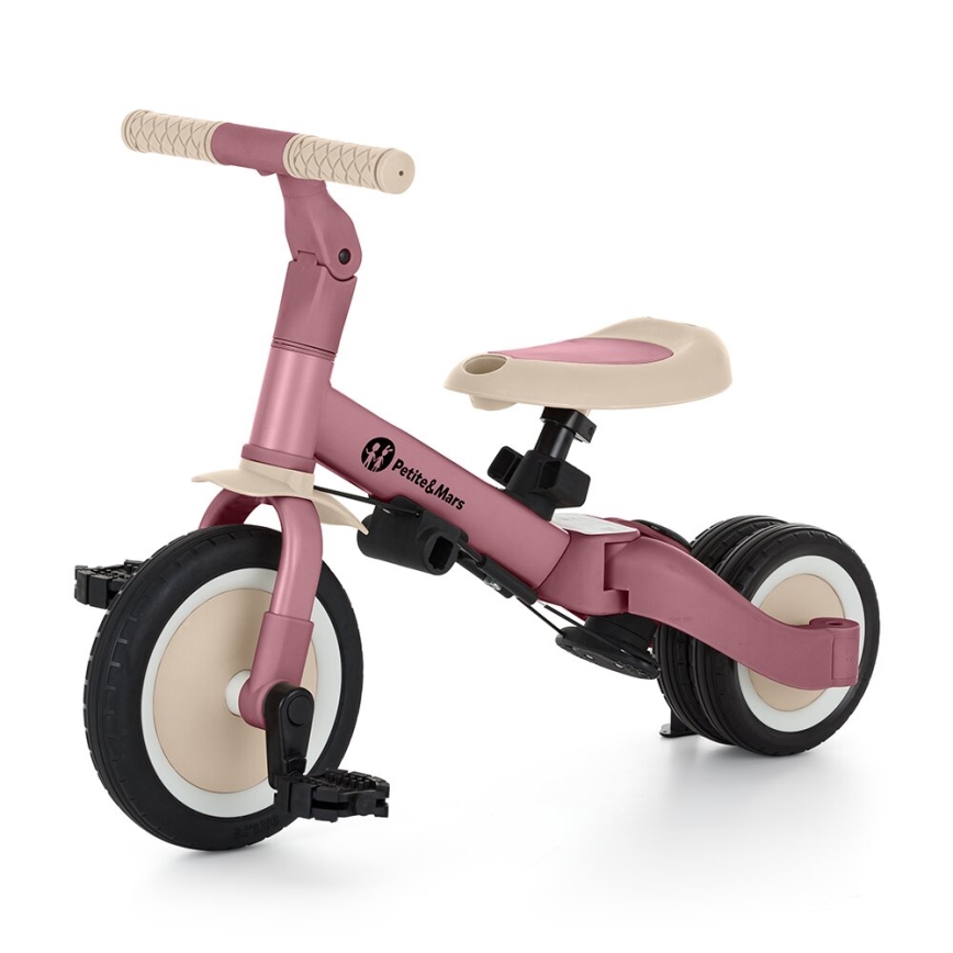 PETITE&MARS - Driewieler voor kinderen 5in1 TURBO Dusty Roos