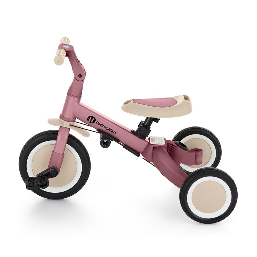 PETITE&MARS - Driewieler voor kinderen 5in1 TURBO Dusty Roos