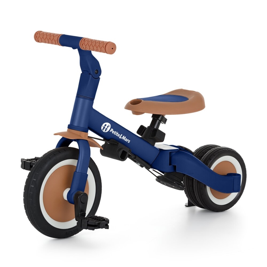 PETITE&MARS - Driewieler voor kinderen 5in1 TURBO Enigmatic Blue